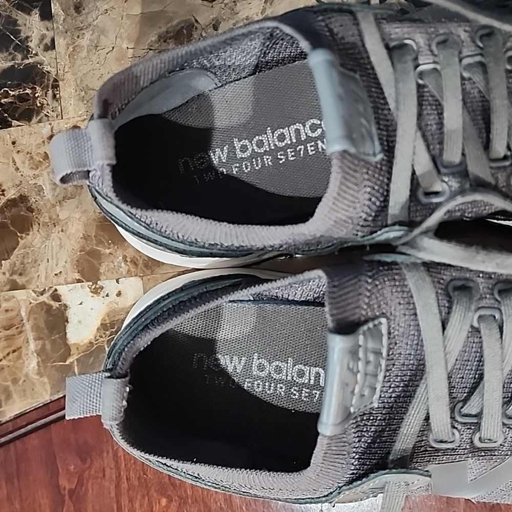 New Balance Women Charcoal Knit Sneakers - Picture 5 of 5